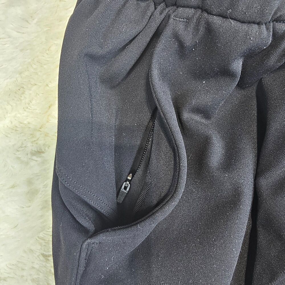 Lululemon Black Joggers XS Drawstring Zip Pocket Athletic Dri Fit Pants - Picture 6 of 12